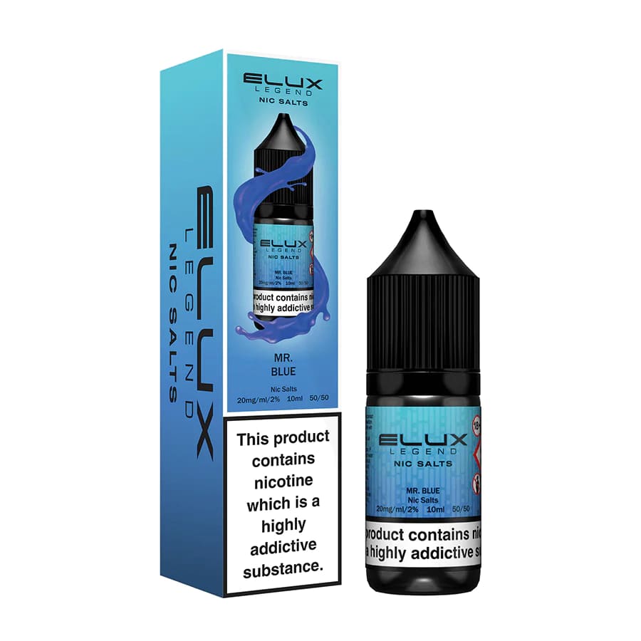 Mr Blue Elux Legend Nic Salts by Eluxtech