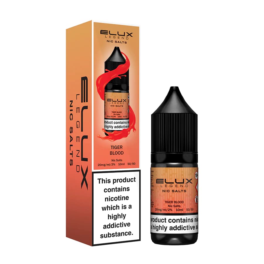 Tiger Blood Elux Legend Nic Salts by Eluxtech